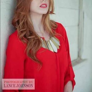 Chiffon Red Blouse